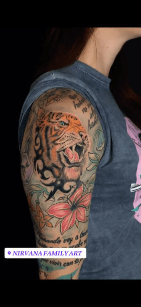 Tatuaje tigre despues