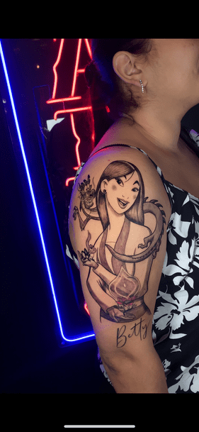 Tatuaje mulan anime