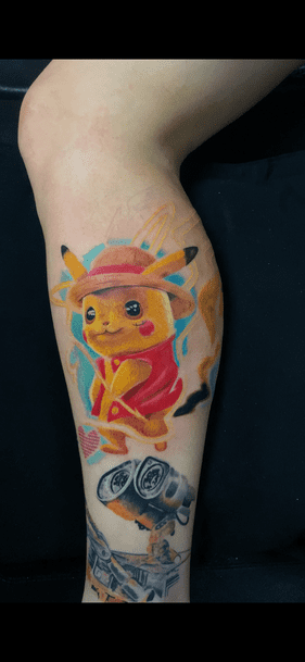 Tatuaje pikachu anime